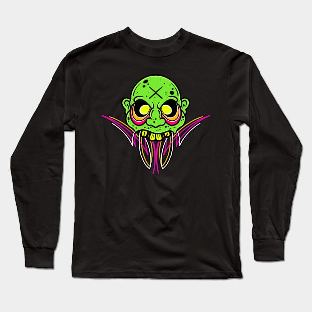 Zombie Stripes Long Sleeve T-Shirt by OrneryDevilDesign